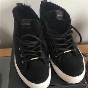 Black stone sneakers